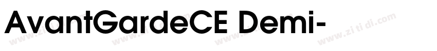 AvantGardeCE Demi字体转换